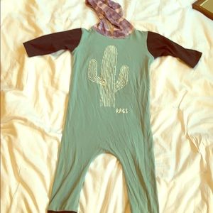 Rags to Raches hooded romper